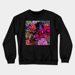 Dark and bright floral print Crewneck Sweatshirt